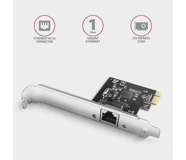 Axagon Karta sieciowa Gigabit Ethernet PCI-Express - 1211983 - zdjęcie 2